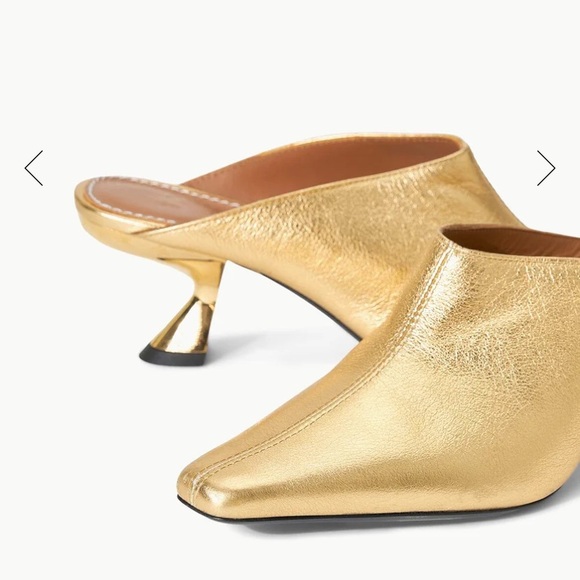 STAUD metallic leather mule. 38 - Picture 3 of 17